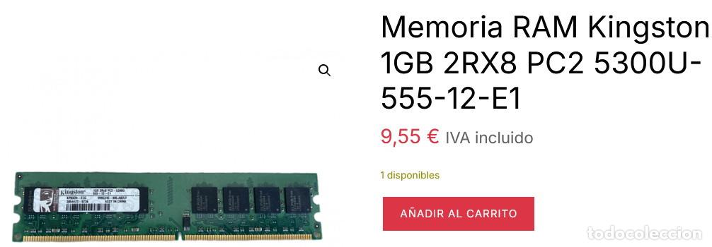 Segunda mano: memoria RAM Kingston KVR1066D368N712G - Foto 4