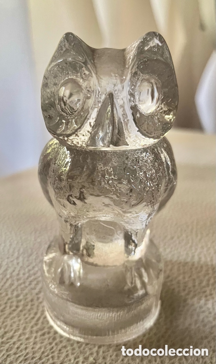 Segunda mano: Figura de cristal en forma de b&uacute;ho - Foto 1