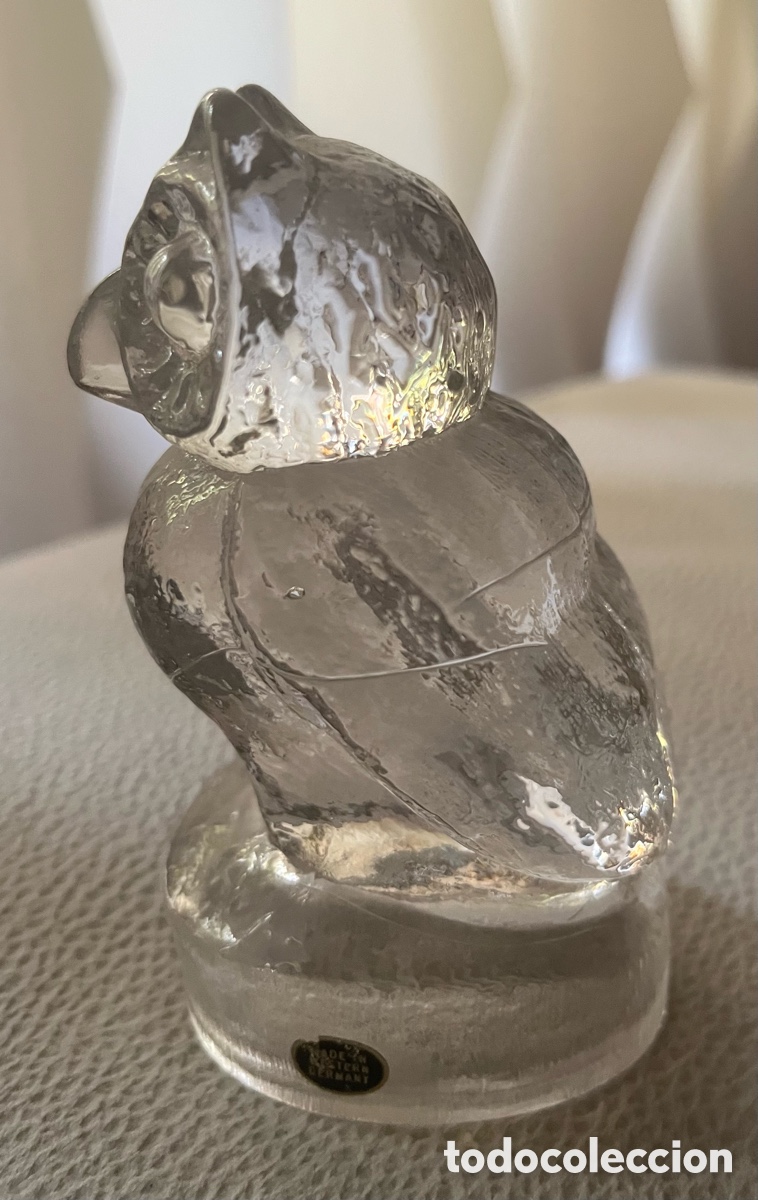 Segunda mano: Figura de cristal en forma de b&uacute;ho - Foto 2