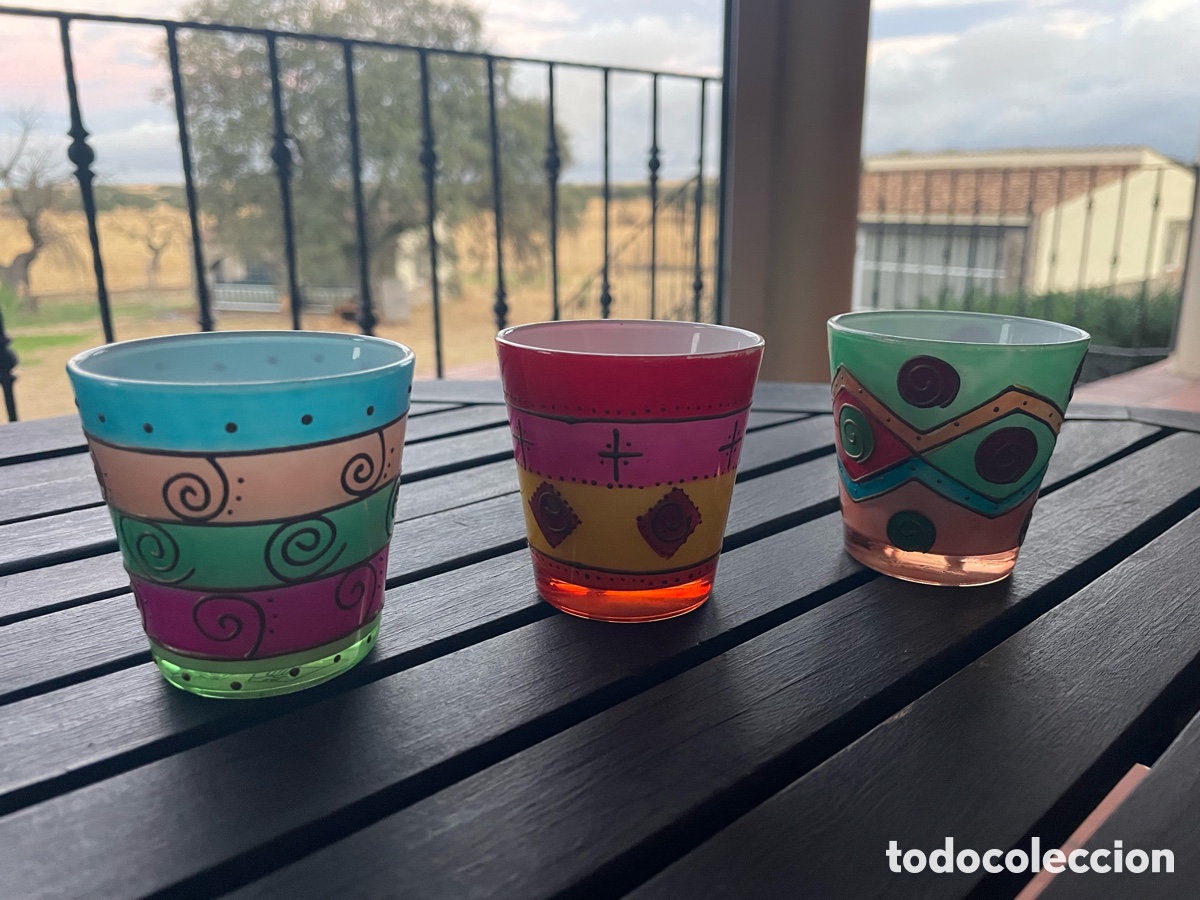 Segunda mano: Porta velas cristal multicolores - Foto 2
