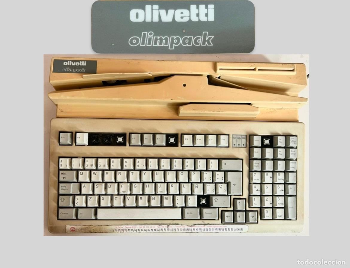 D'Occasion: ANTIGUO TECLADO MEC&Aacute;NICO CHERRY MY 1800 G81+LECTOR TARJETAS OLIVETTI IMPACK TMF-100-OLIVETI G 81-PC