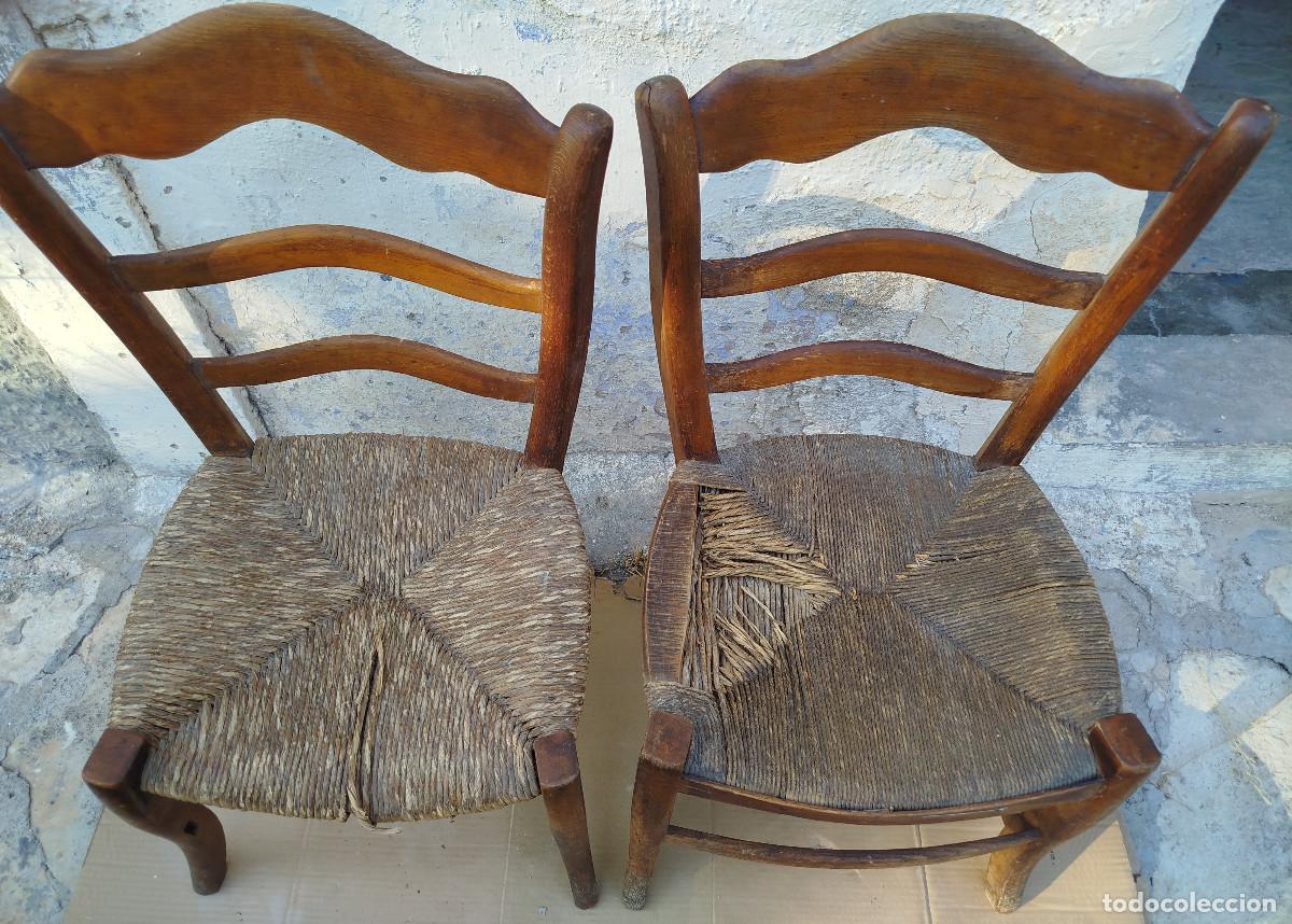 Segunda mano: Sillas de madera a&ntilde;os 50, a restaurar. Pareja - Foto 2