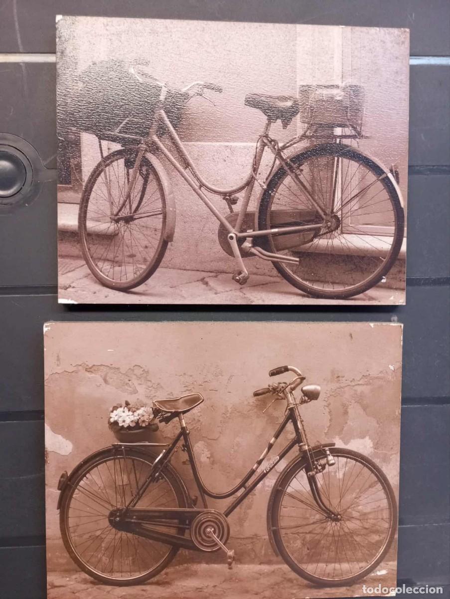 Segunda mano: lote 2 cuadro de bicicletas clasicas, como se ven, coleccion - Foto 1