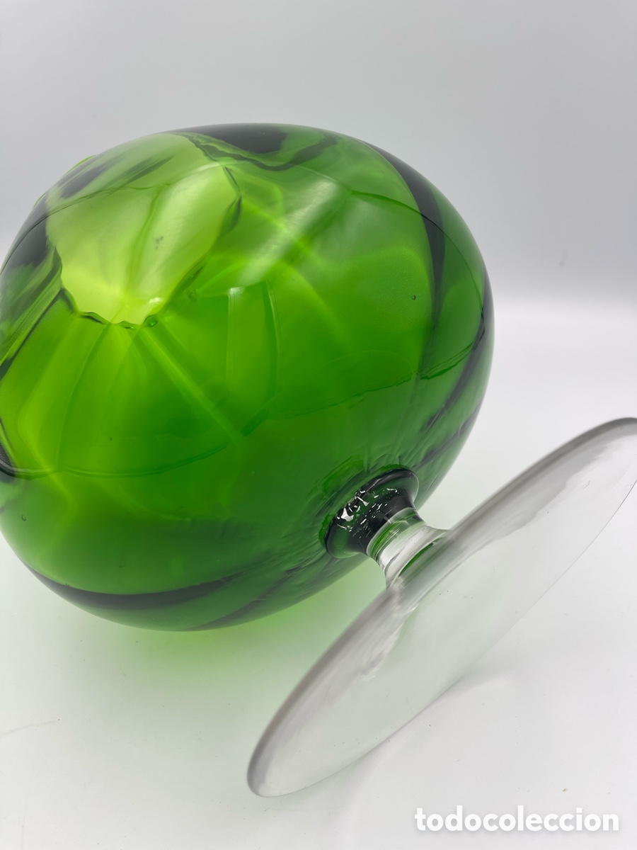 Segunda mano: Jarr&oacute;n Vintage de cristal verde - Foto 5