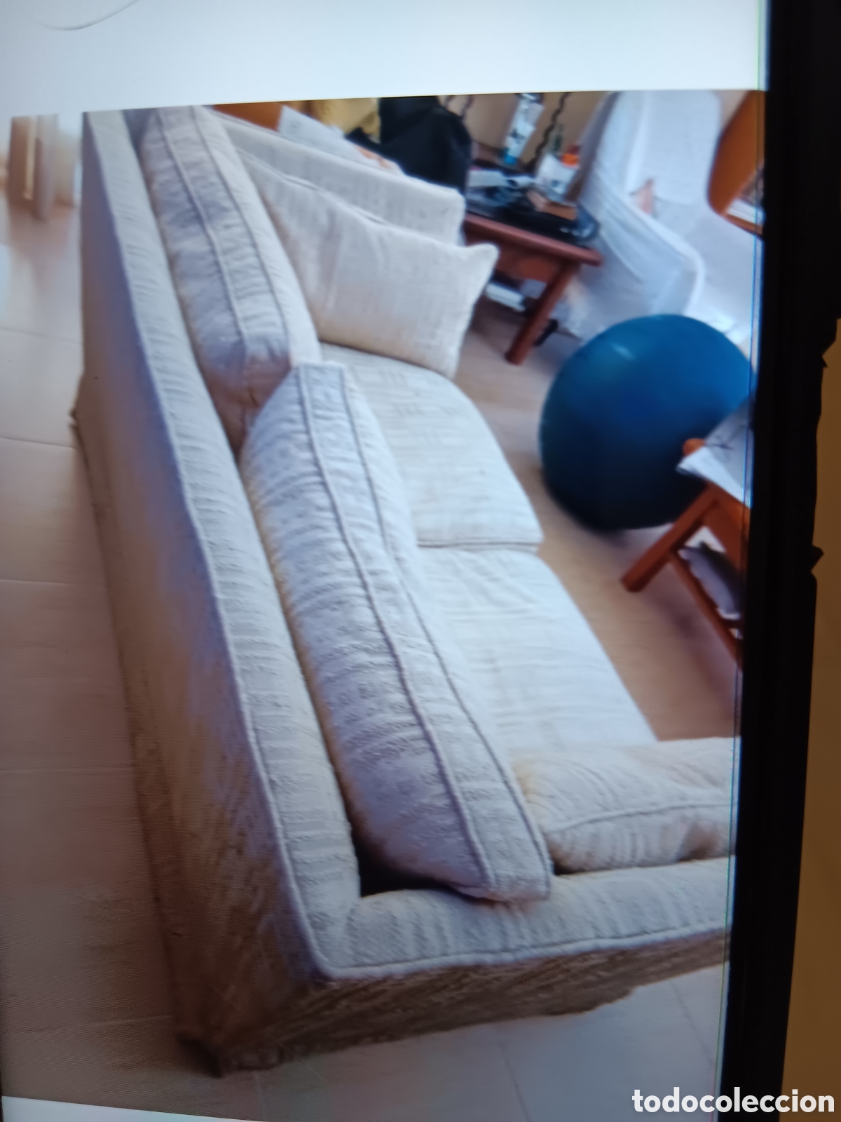 Segunda mano: SOF&Aacute; VINTAGE DECORADOR en crudo - Foto 3