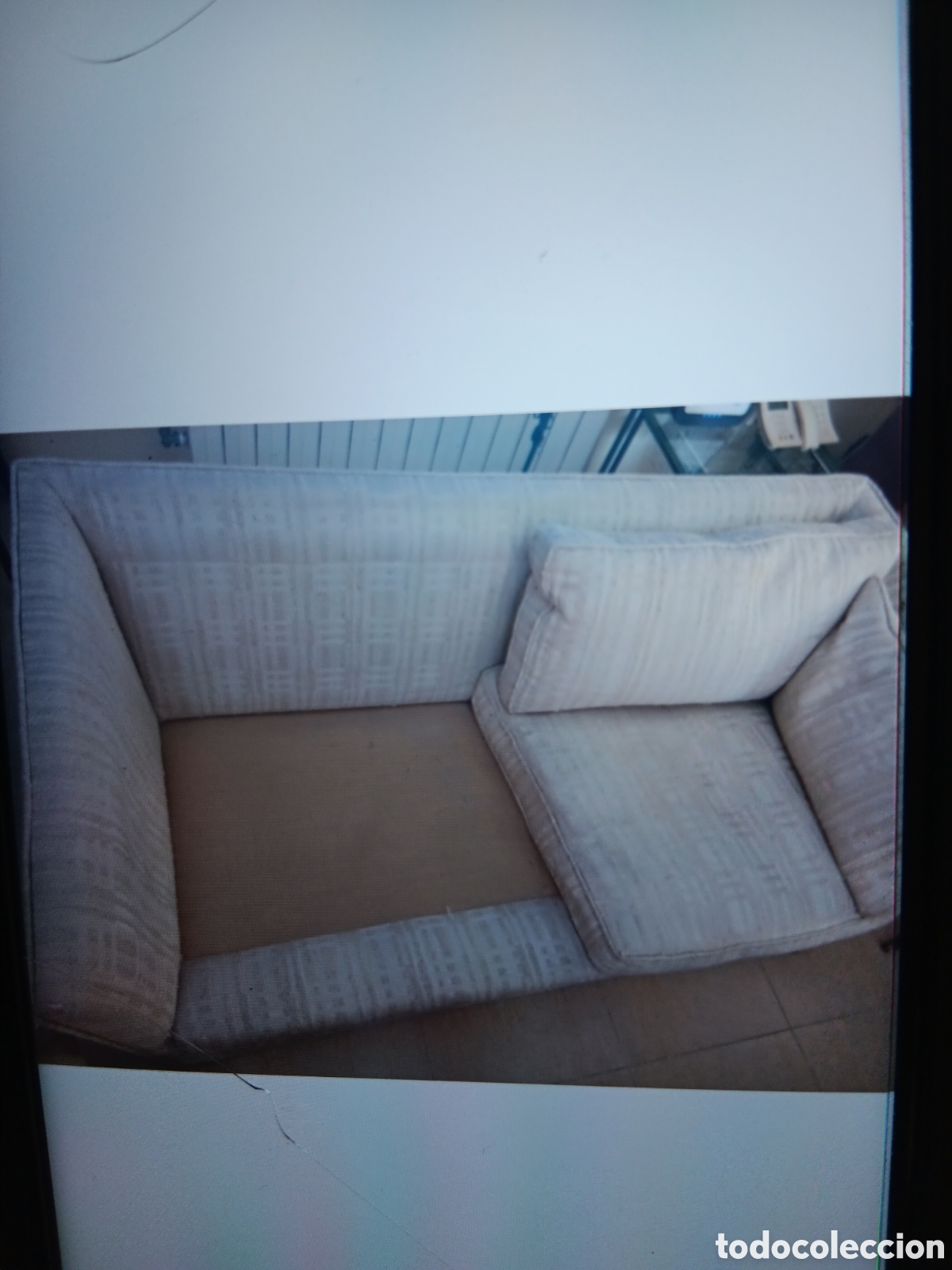 Segunda mano: SOF&Aacute; VINTAGE DECORADOR en crudo - Foto 4