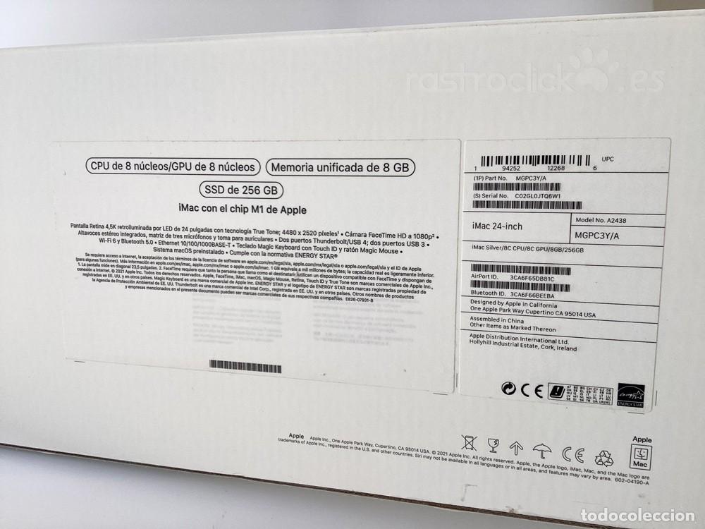 Segunda mano: Caja vac&iacute;a de Apple iMac 24&rdquo; A2438 MGPC3Y/A - Foto 5
