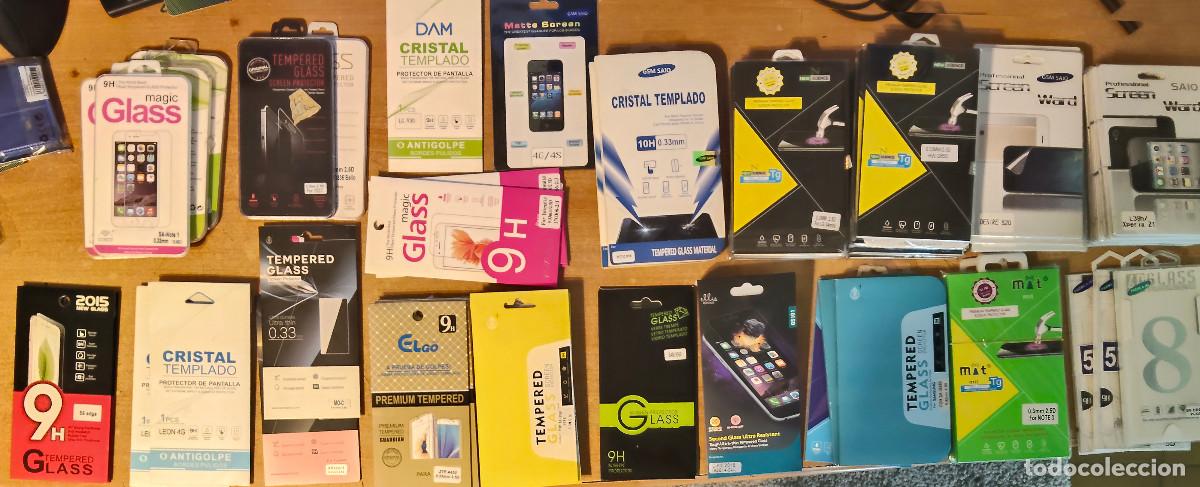 Segunda mano: lote plasticos protector pantalla movil - mas de 100 protectores - Foto 2