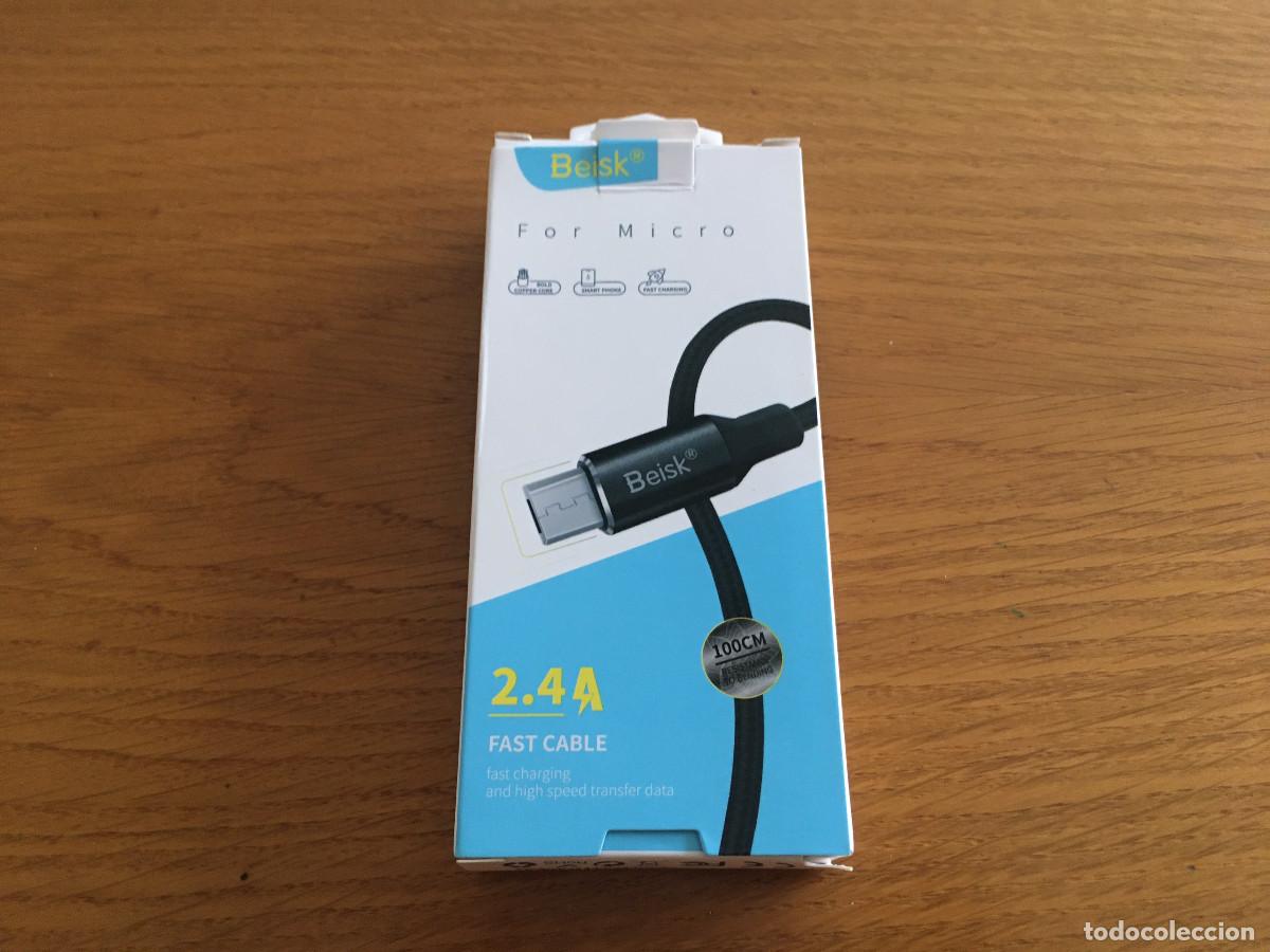 Segunda mano: Cable Micro usb a USB sin uso, longitud 1 metro. - Foto 2