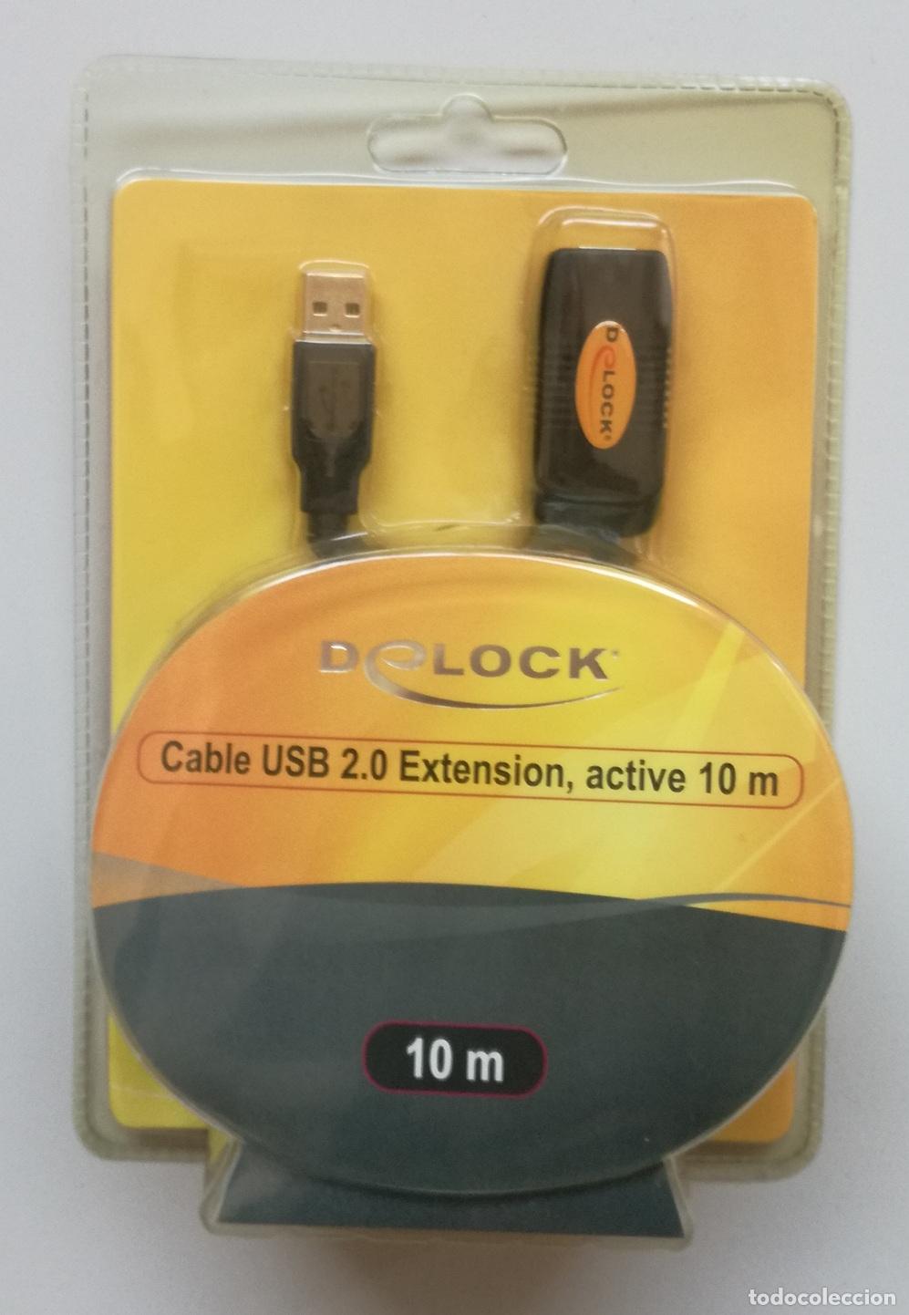 Segunda mano: Cable USB 2.0 extension 10 m, marca Delock - PRECINTADO - Foto 1