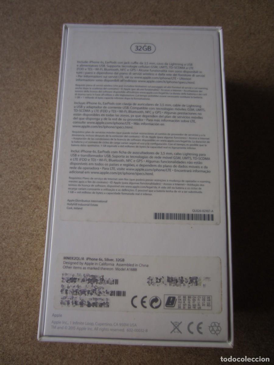 Segunda mano: Apple iPhone 6S 32GB Silver A1688 Caja Vacia - Foto 12