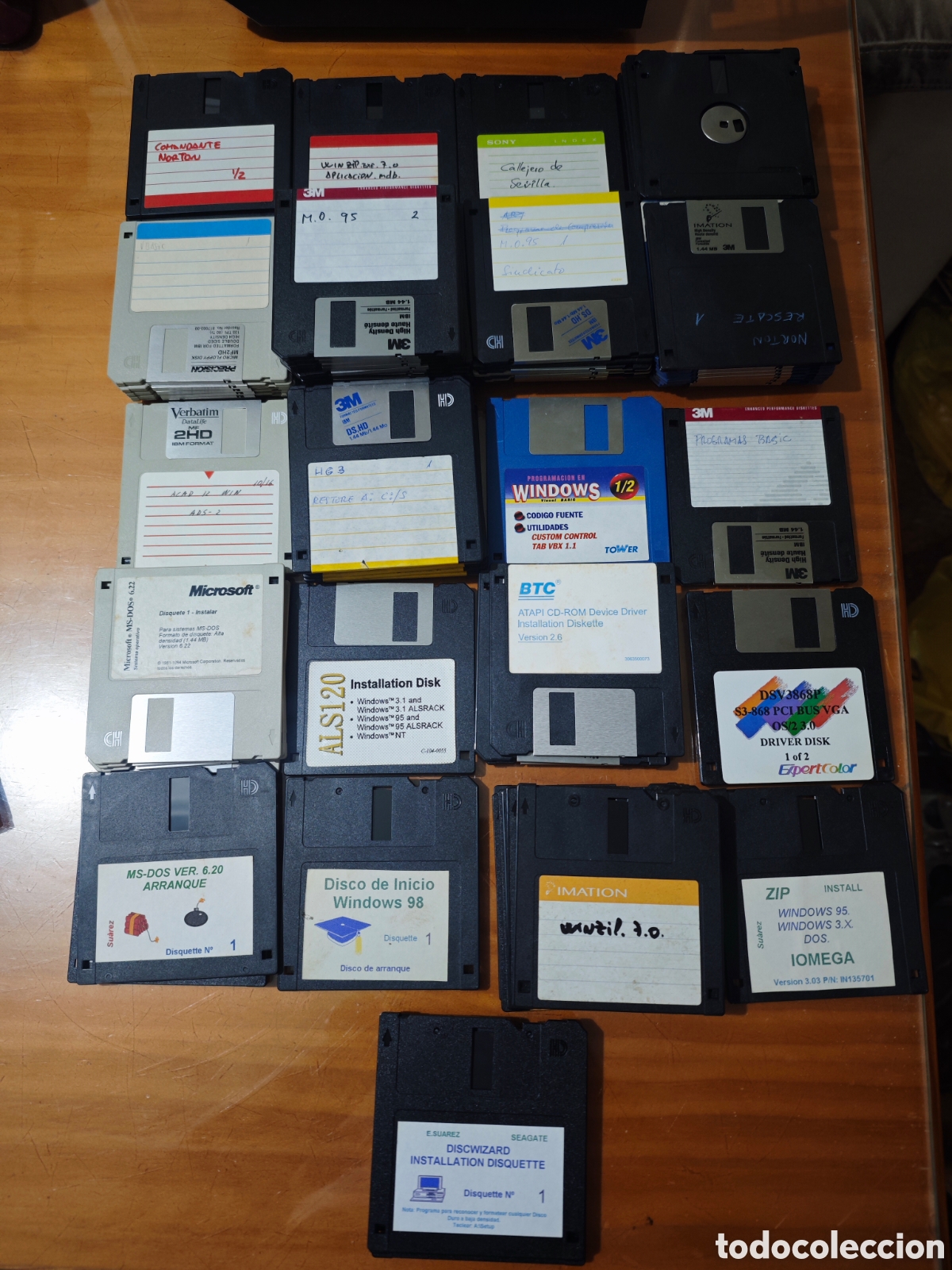 Segunda mano: Lote de 80 Antiguos Disquetes 3,5&rdquo;.... - Foto 2