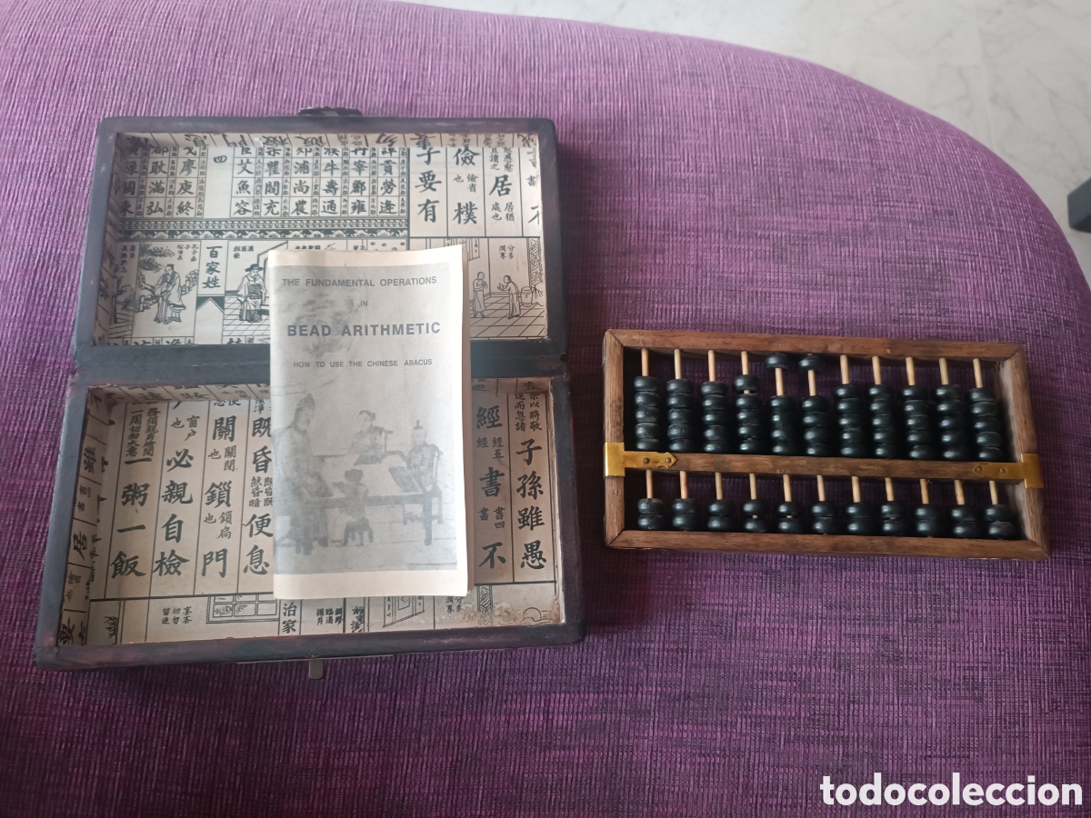 Segunda mano: Abaco chino en caja madera e instrucciones en ingl&eacute;s - Foto 1
