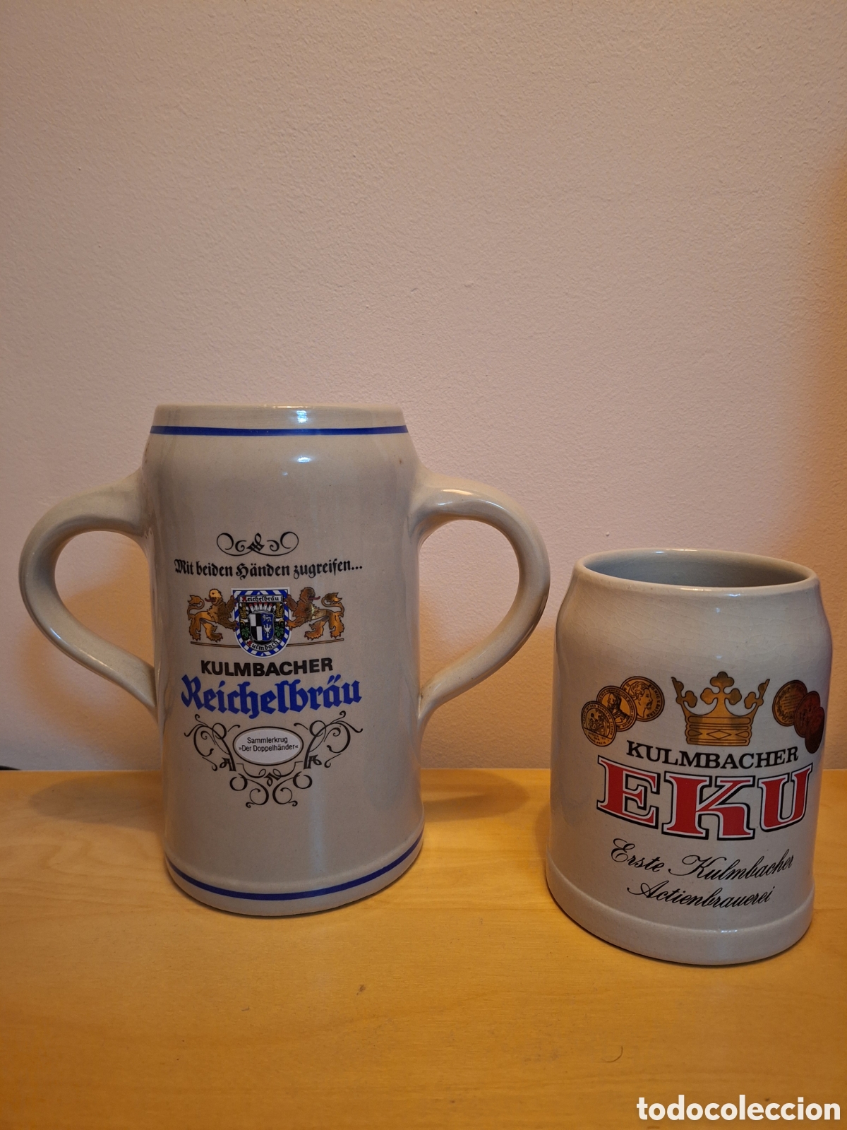Segunda mano: Jarras de cerveza alemanas KULMBACHER - Foto 1