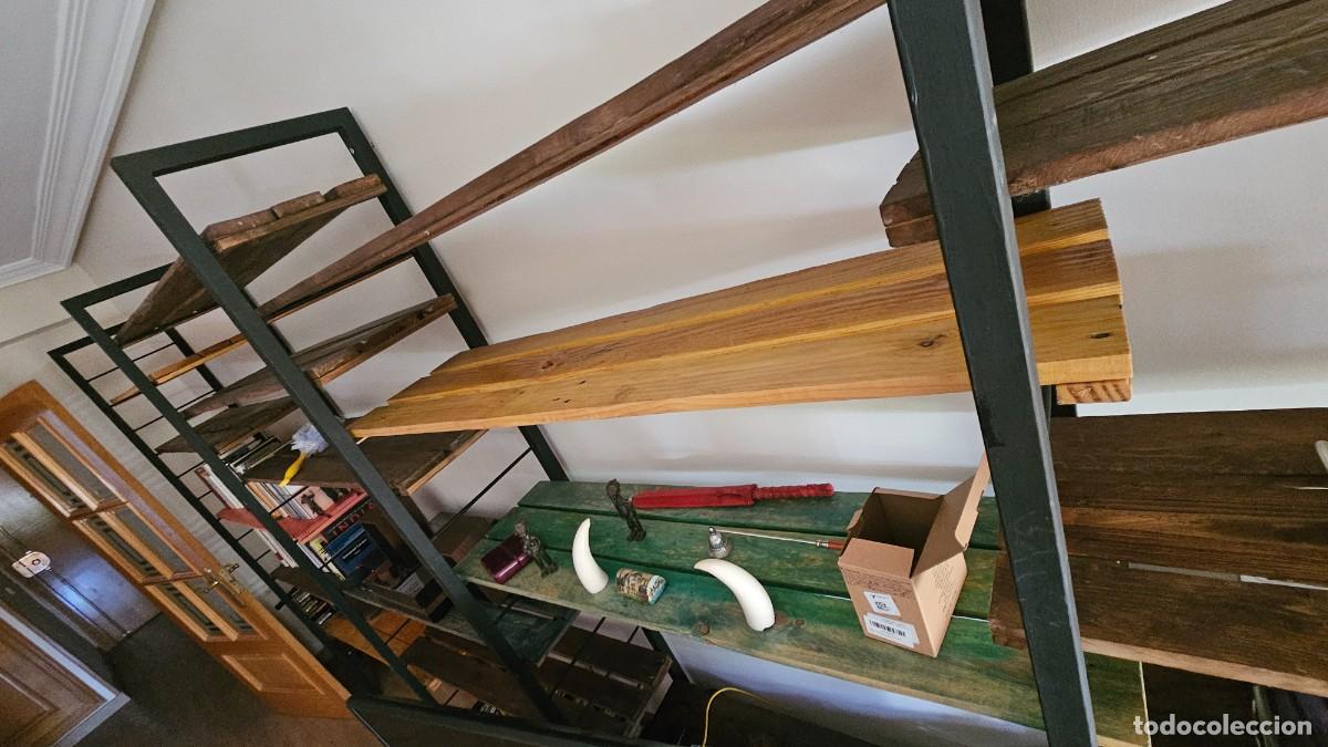 Segunda mano: Libreria modular de hierro y madera - Foto 3