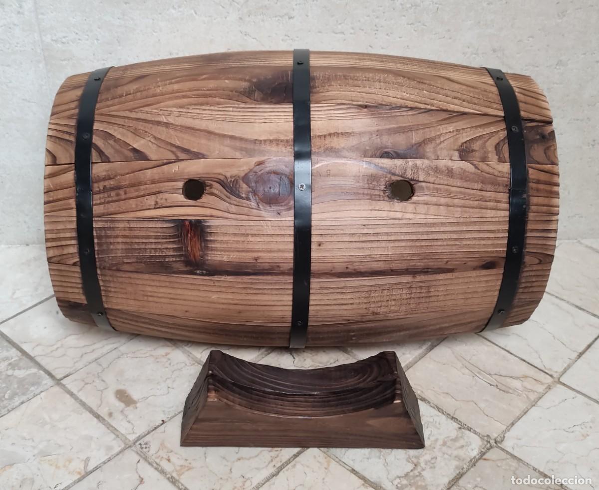 Segunda mano: JARDINERA BARRIL / TONEL DE MADERA DE ESTILO ANTIGUO - Foto 3