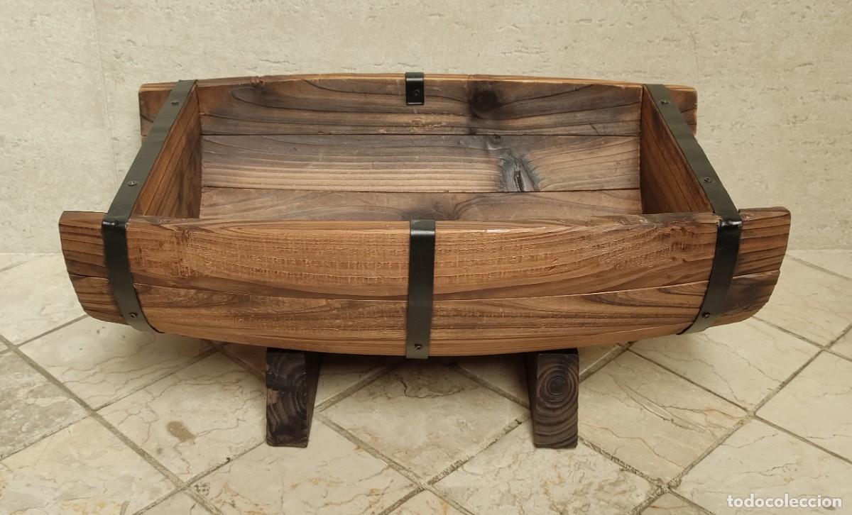 Segunda mano: JARDINERA BARRIL / TONEL DE MADERA DE ESTILO ANTIGUO - Foto 6