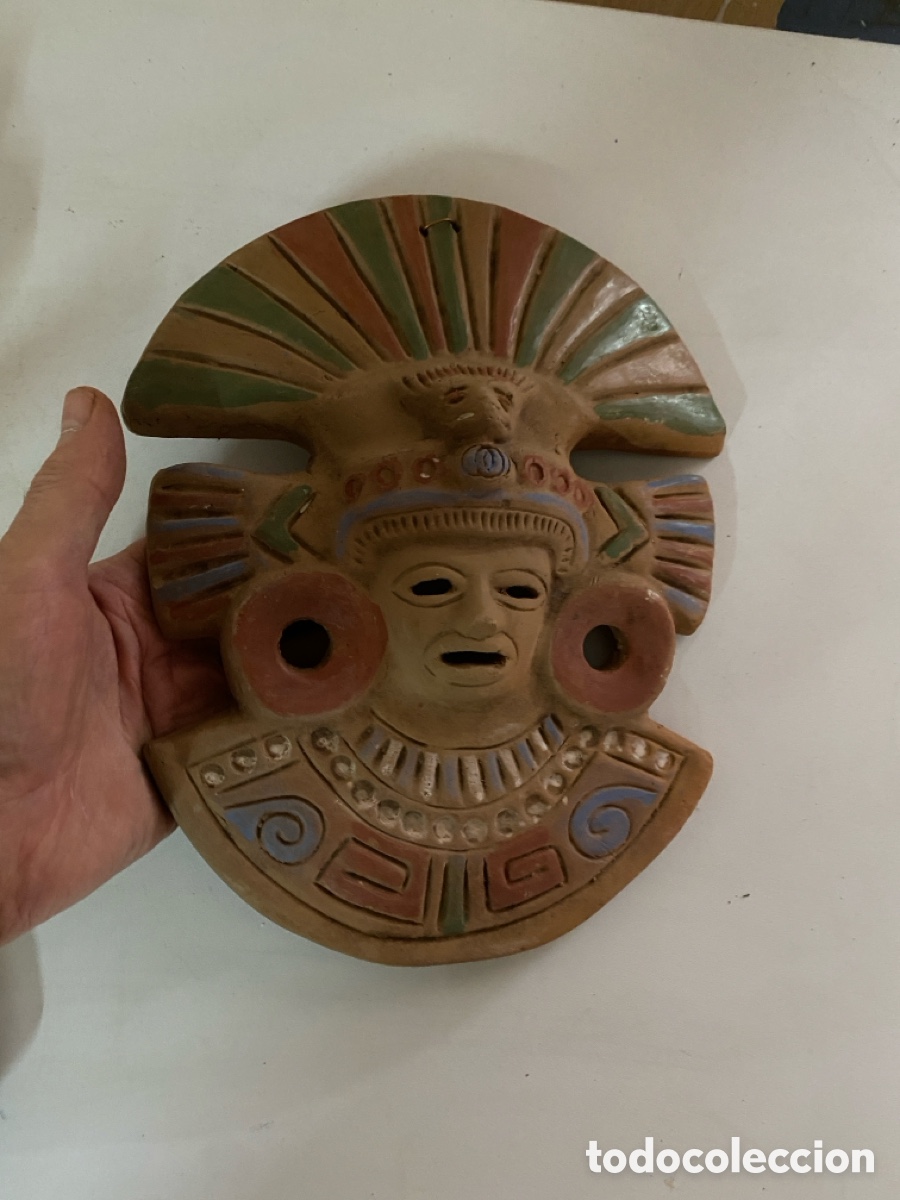 Segunda mano: M&aacute;scara de cer&aacute;mica procedente de mejico - Foto 4