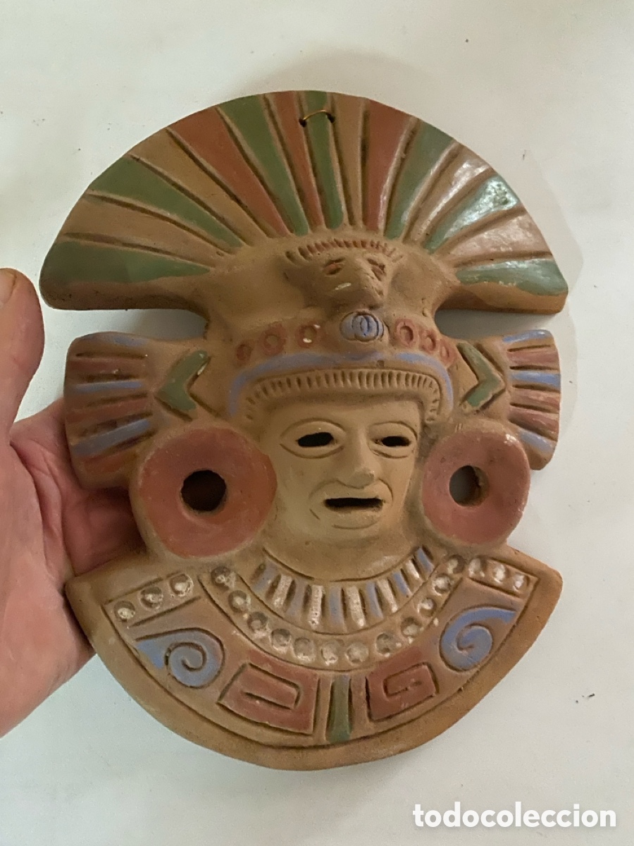 Segunda mano: M&aacute;scara de cer&aacute;mica procedente de mejico - Foto 5