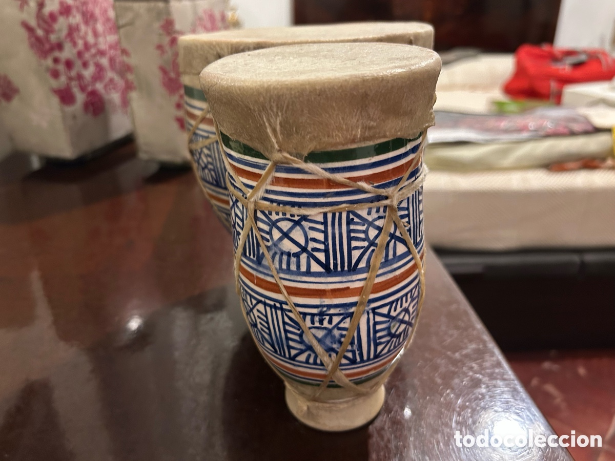 Segunda mano: Tamboriles marroqu&iacute;es originales - Foto 3