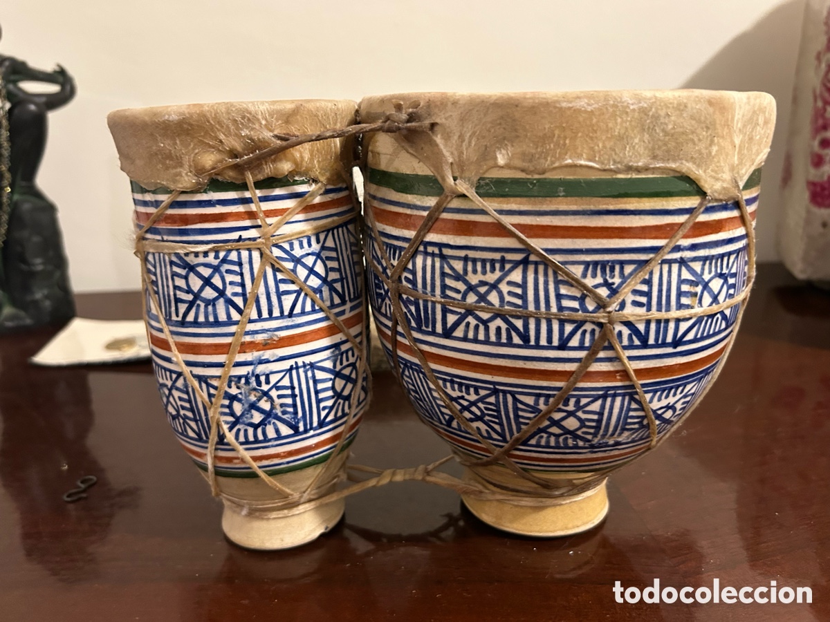 Segunda mano: Tamboriles marroqu&iacute;es originales - Foto 1
