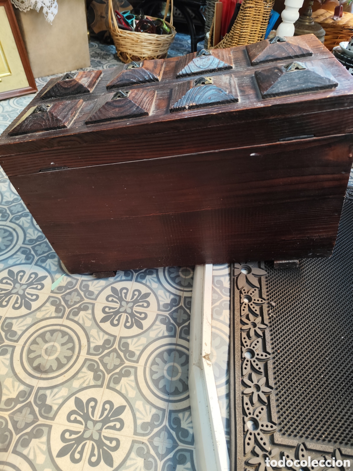 Segunda mano: BAUL DE MADERA MACIZA ESTILO CASTELLANO - Foto 4