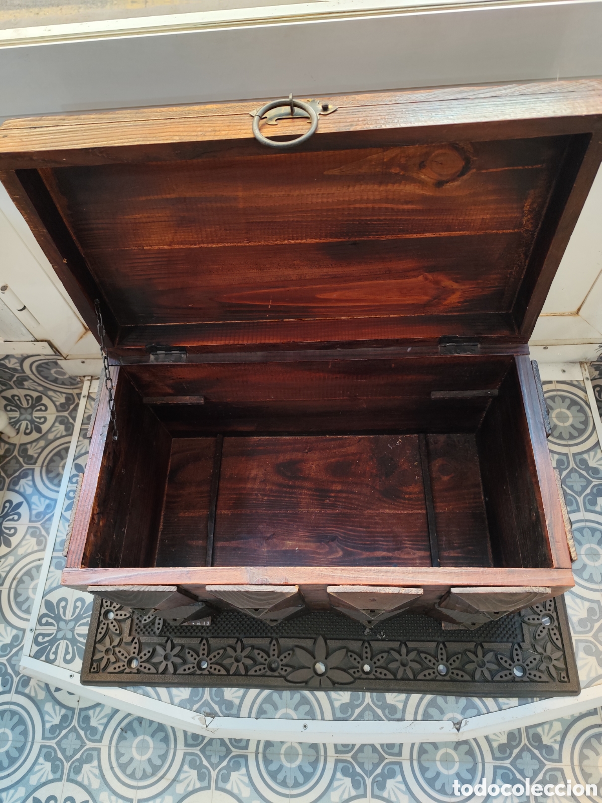 Segunda mano: BAUL DE MADERA MACIZA ESTILO CASTELLANO - Foto 5