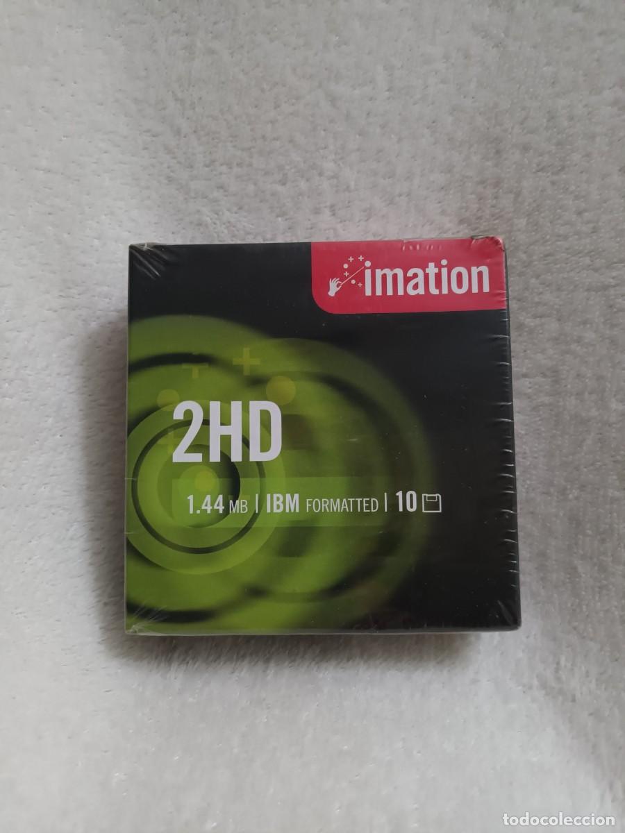 Segunda mano: IMATION CAJA PRECINTADA 10 DISKETTES / DISQUETES 2HD. 1.44 MB. IBM FORMATTED - Foto 4