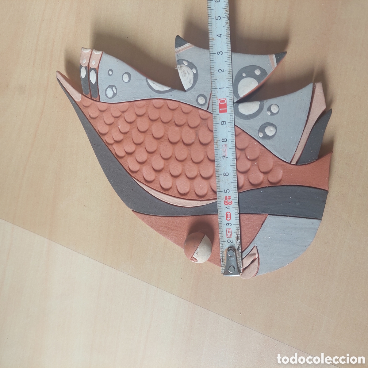 Segunda mano: Pez de terracota firmado. - Foto 2