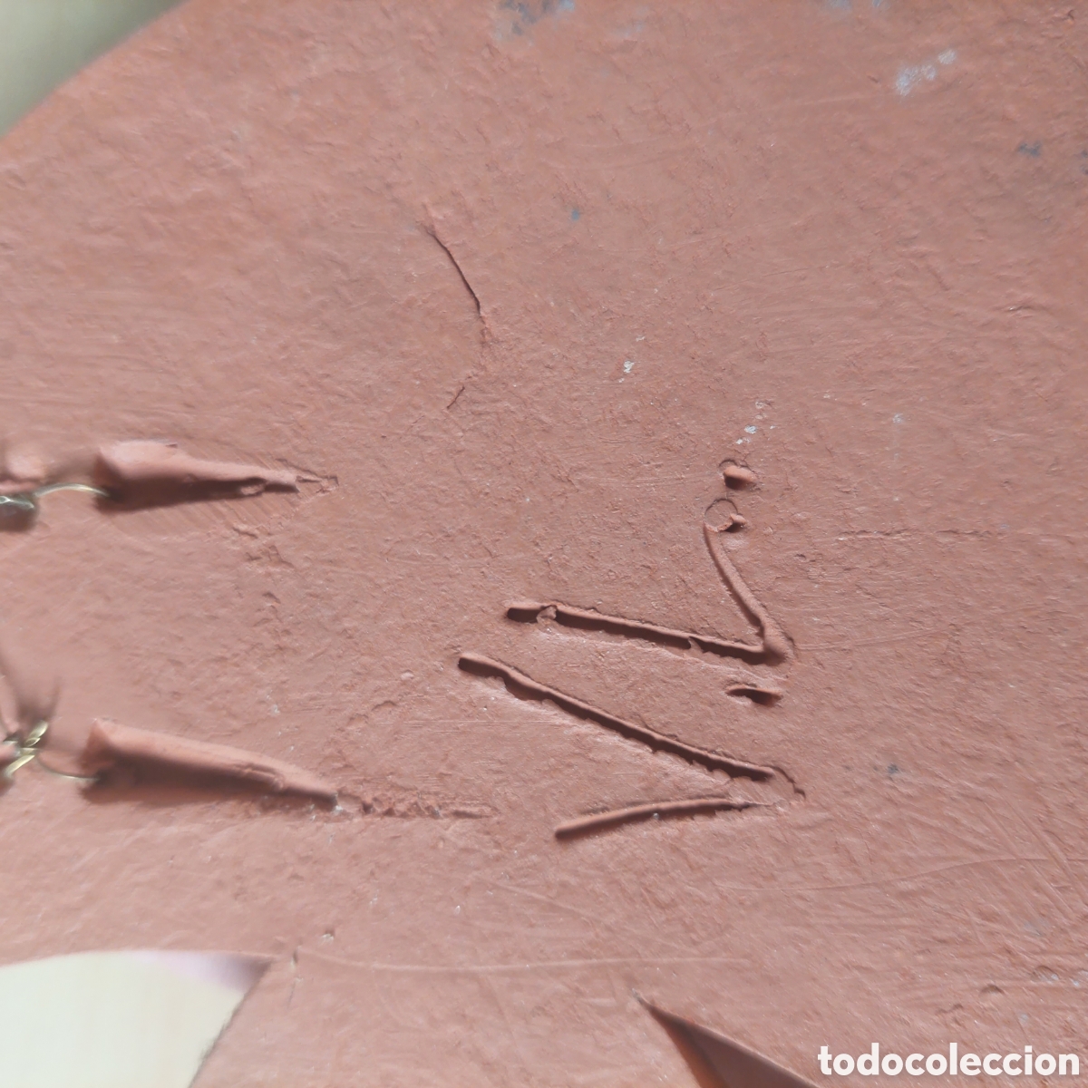 Segunda mano: Pez de terracota firmado. - Foto 4