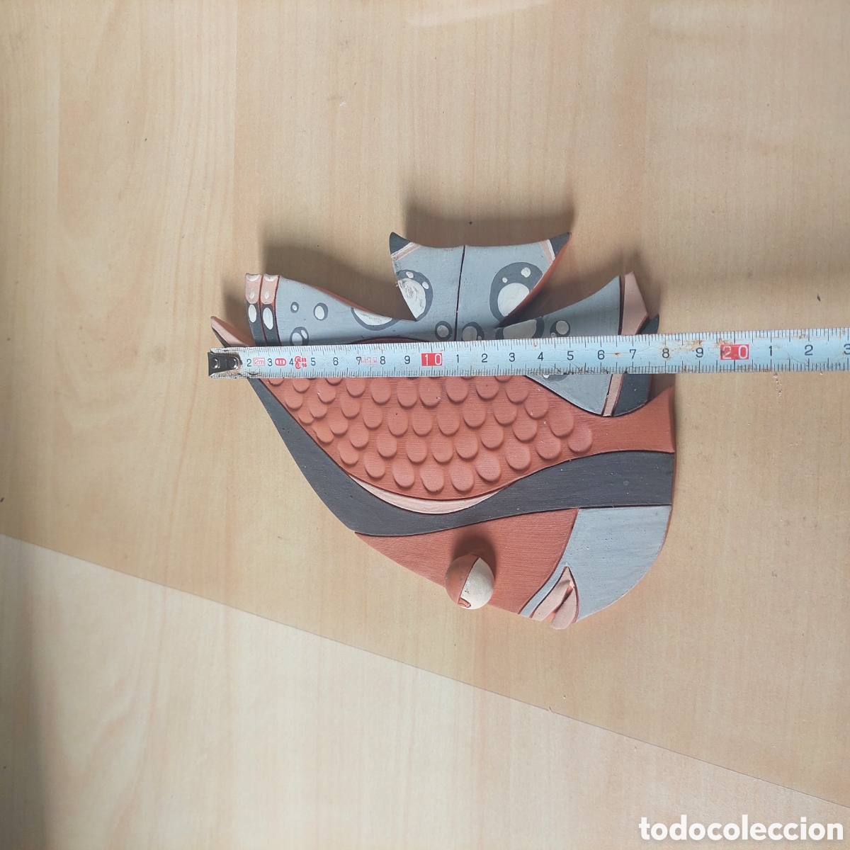 Segunda mano: Pez de terracota firmado. - Foto 1