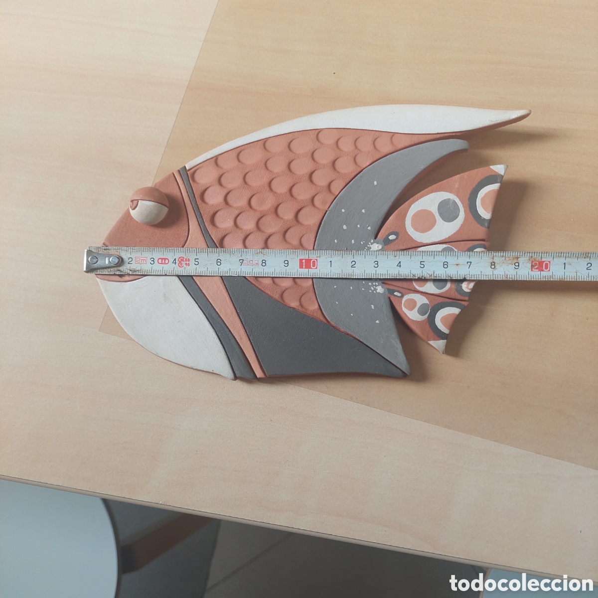 Segunda mano: Pez de terracota firmado. - Foto 3