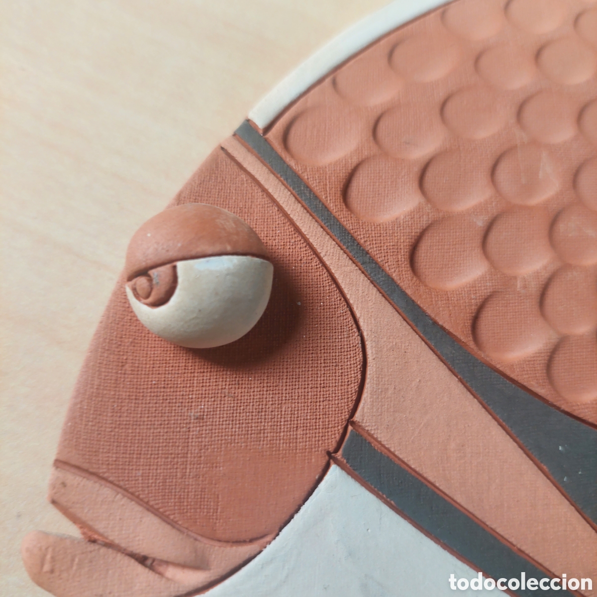 Segunda mano: Pez de terracota firmado. - Foto 6
