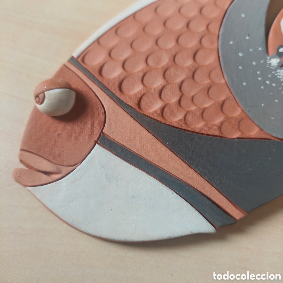 Segunda mano: Pez de terracota firmado. - Foto 7