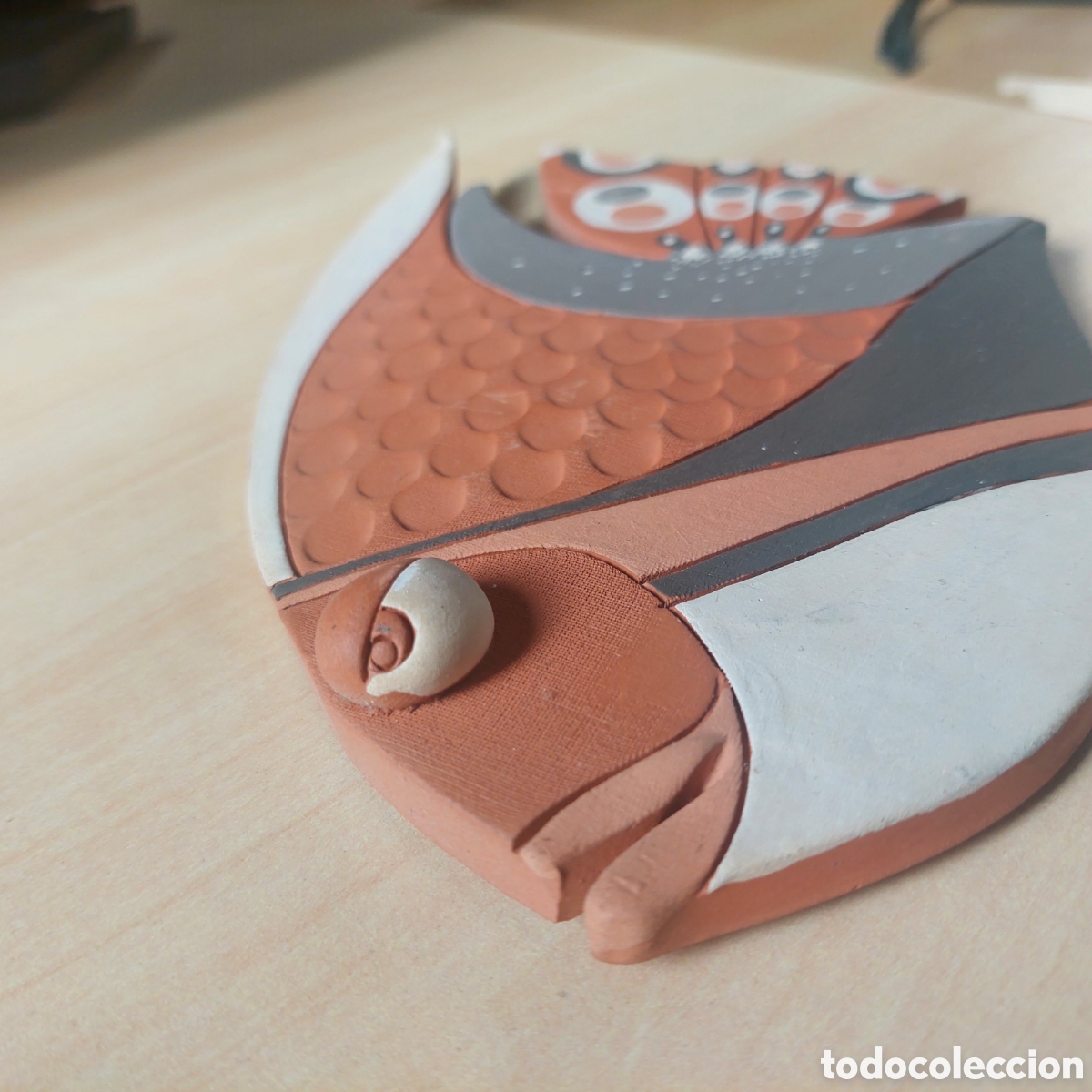 Segunda mano: Pez de terracota firmado. - Foto 10