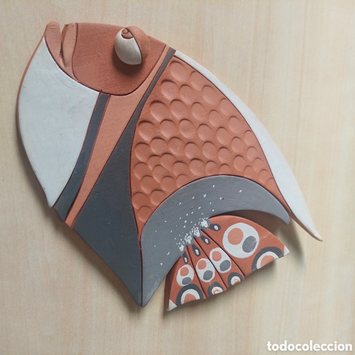Segunda mano: Pez de terracota firmado. - Foto 11