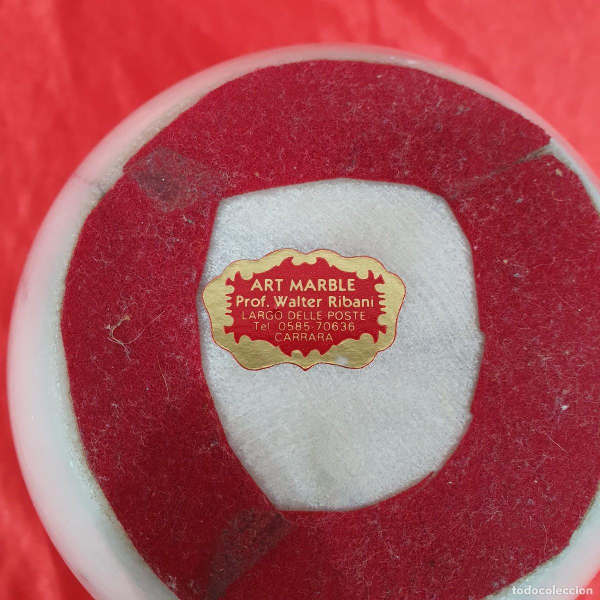 Segunda mano: Cuenco tallado a mano en m&aacute;rmol blanco de Carrara - Foto 5