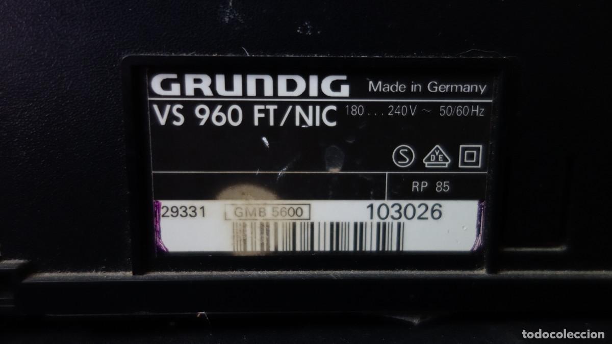 Segunda mano: REPRODUCTOR DE VHS GRUNDIG VS 960 - Foto 4
