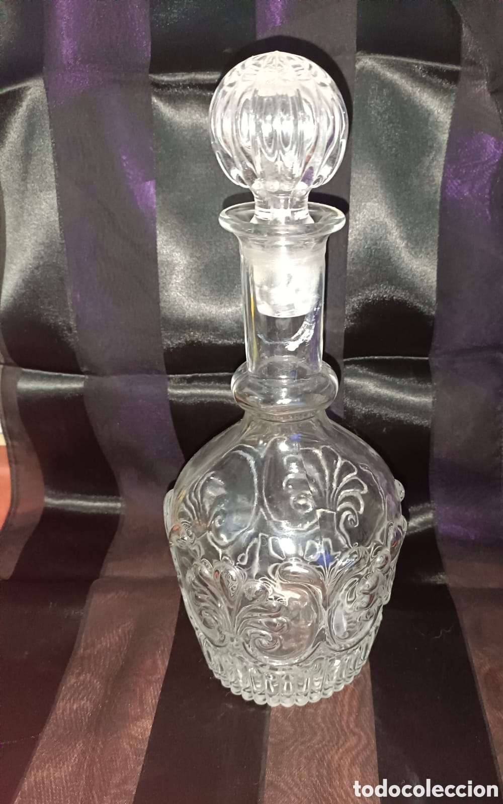 Segunda mano: Botella de vidrio cristalino - Foto 1