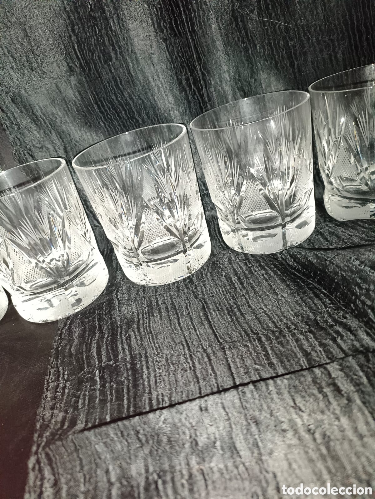 Segunda mano: Copas de cristal tallado para whiskey - Foto 1