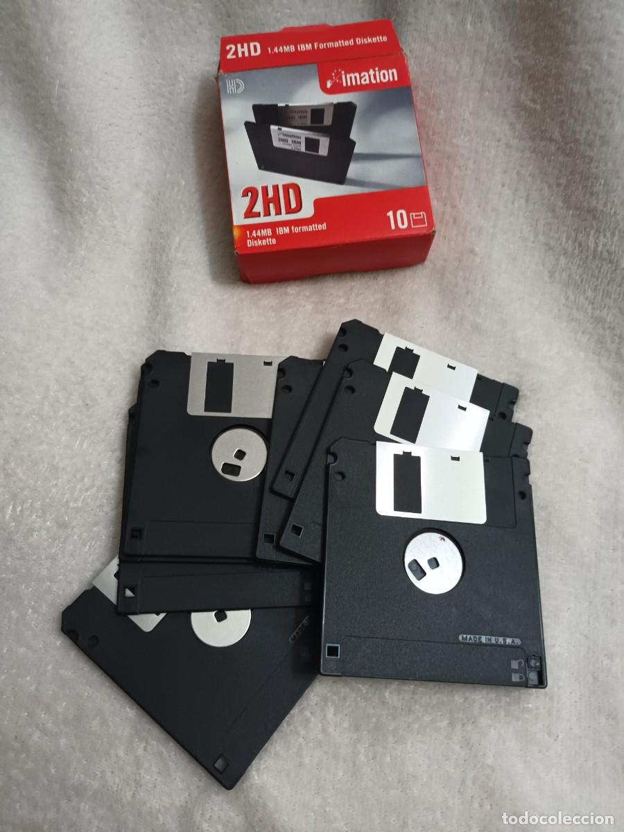 Segunda mano: IMATION CAJA CON 10 DISKETTES / DISQUETES 2HD. 1.44 MB. IBM FORMATTED - Foto 4