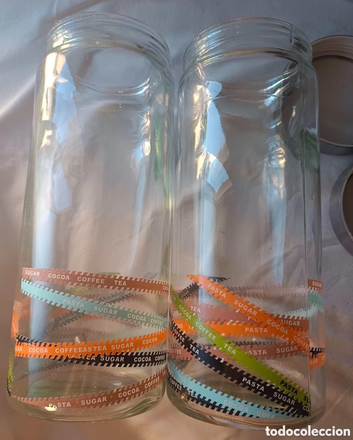 Segunda mano: 2 tarros de cristal para espaguetis o alimentos - Foto 1