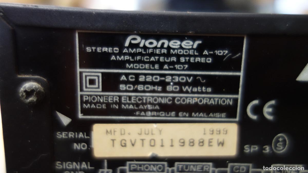 Segunda mano: AMPLIFICADOR PIONEER A-107 - Foto 11