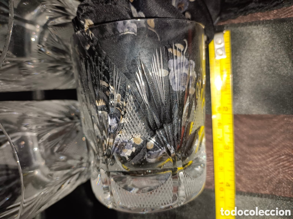 Segunda mano: Copas de cristal tallado para whiskey - Foto 3