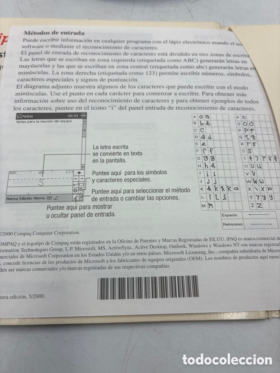 Segunda mano: PDA de bolsillo modelo Compaq iPAQ Pocket PC. - Foto 11