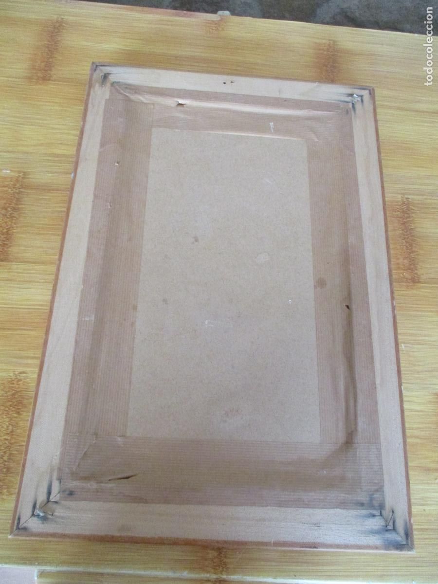 Segunda mano: CUADRO CON DECORACI&Oacute;N DE FLORES- MODERNO DE MADERA-46X30 CM.- - Foto 3