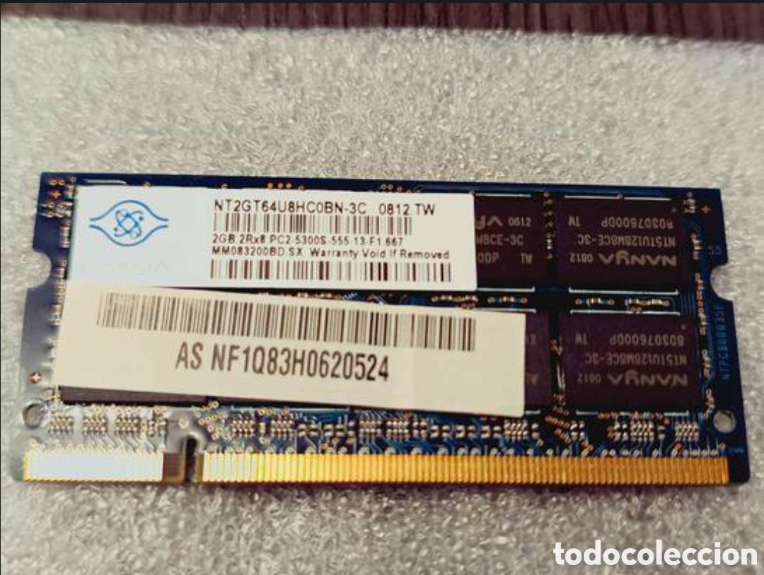 Segunda mano: M&oacute;dulos Memoria DDR2 Portatil - Notebook - Foto 5