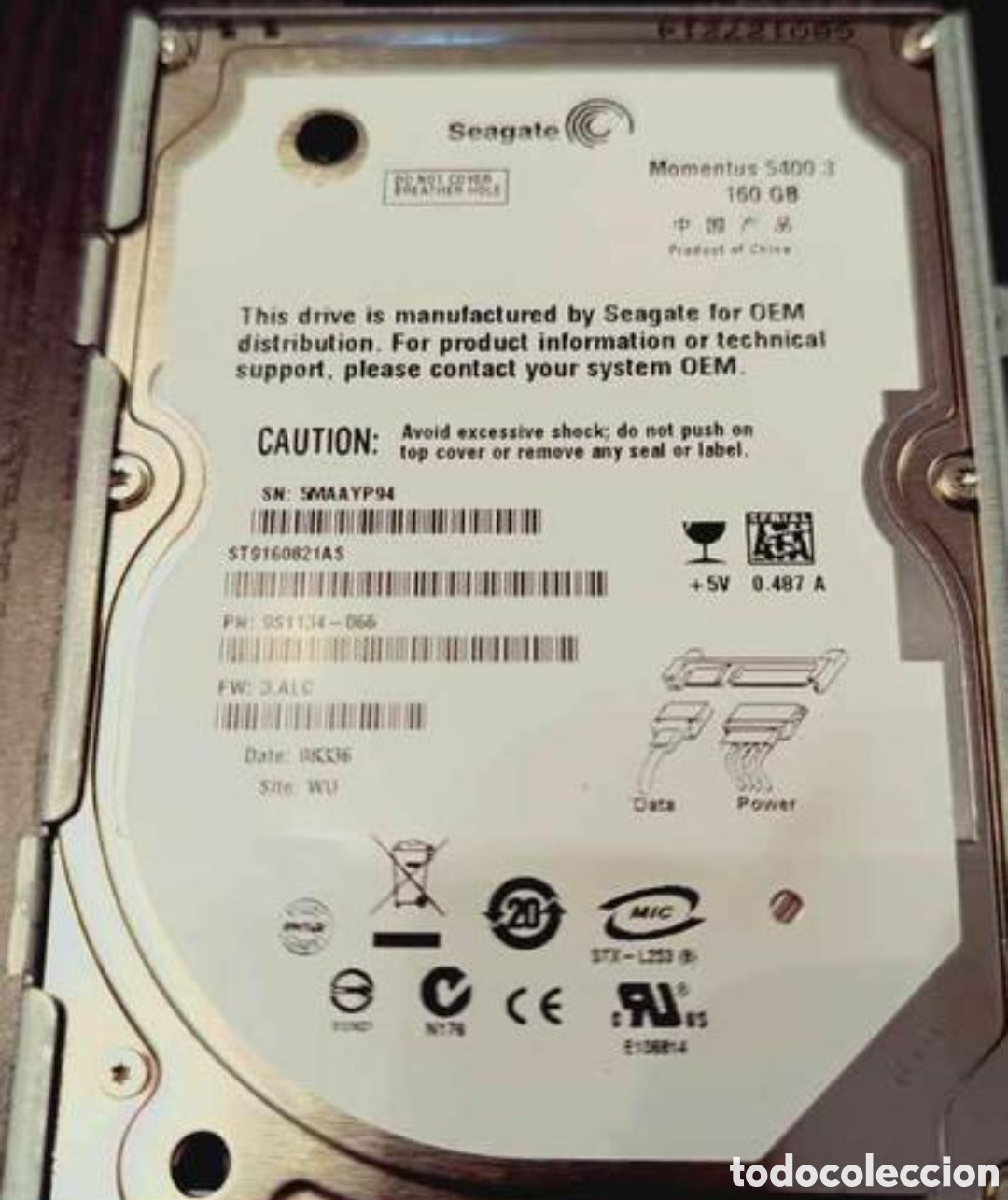 Segunda mano: Disco Duro SEAGATE para Port&aacute;til - Foto 4