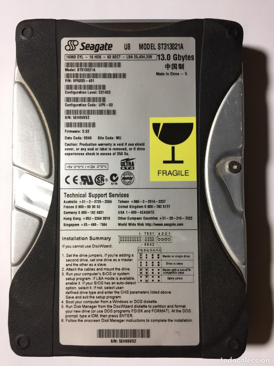 Segunda mano: Disco duro IDE SEAGATE 13 GB - Foto 1