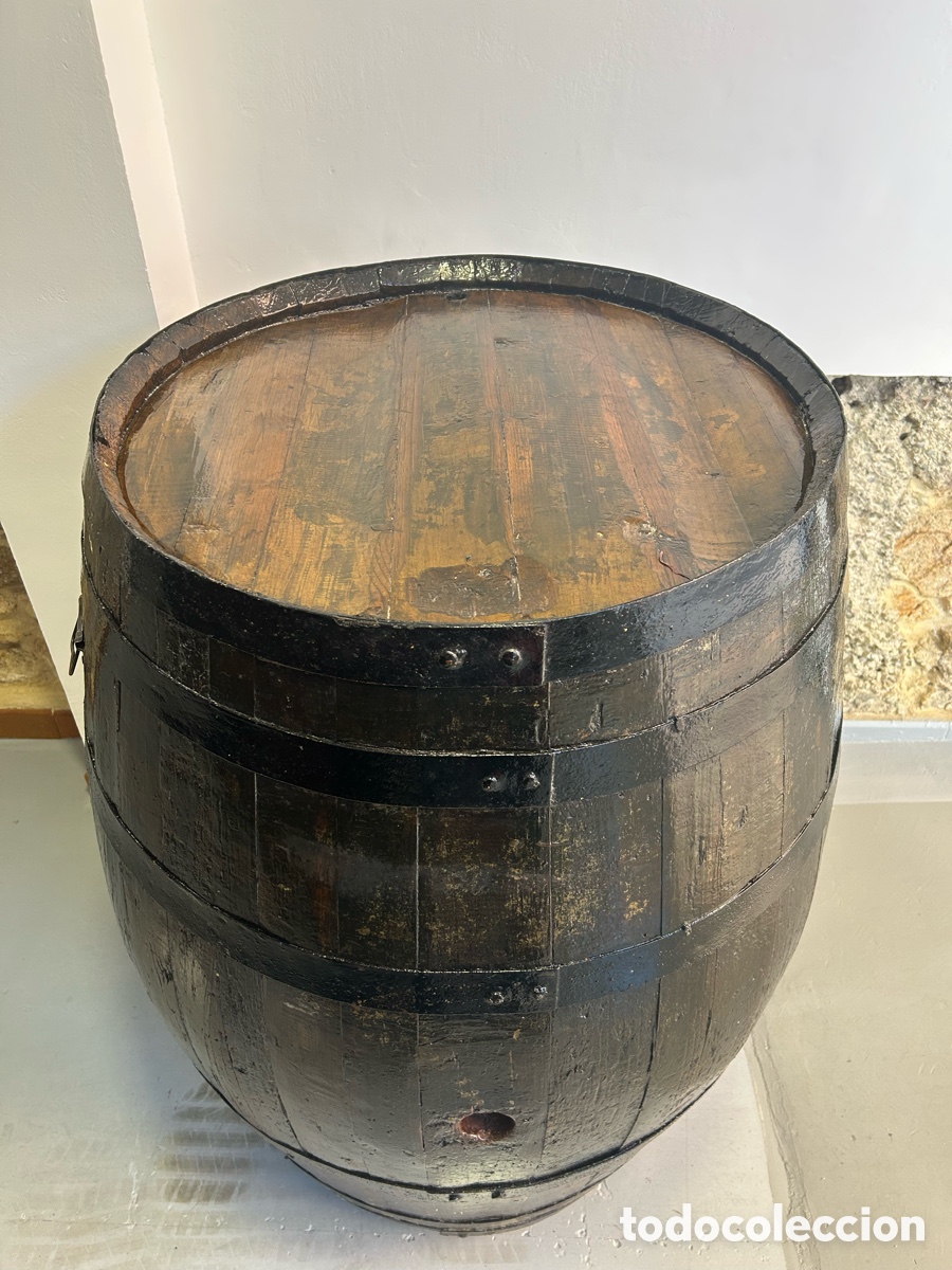 Segunda mano: Barrica grande de roble restaurada con ruedas - Foto 2
